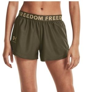 NWT Under Armour Freedom Army Green Shorts